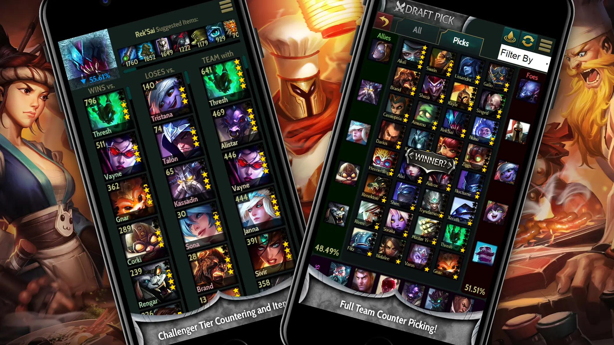 LegendSmith App Draft Pick screenshots